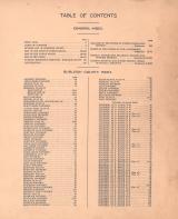 Table of Contents, Burleigh County 1912